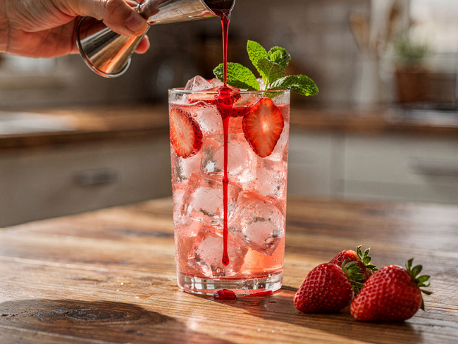 Mocktail de căpșuni cu FruttaMax