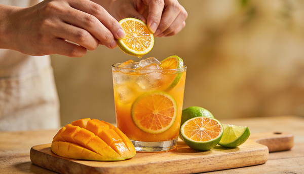 Preparare mocktail cu FruttaMax mango