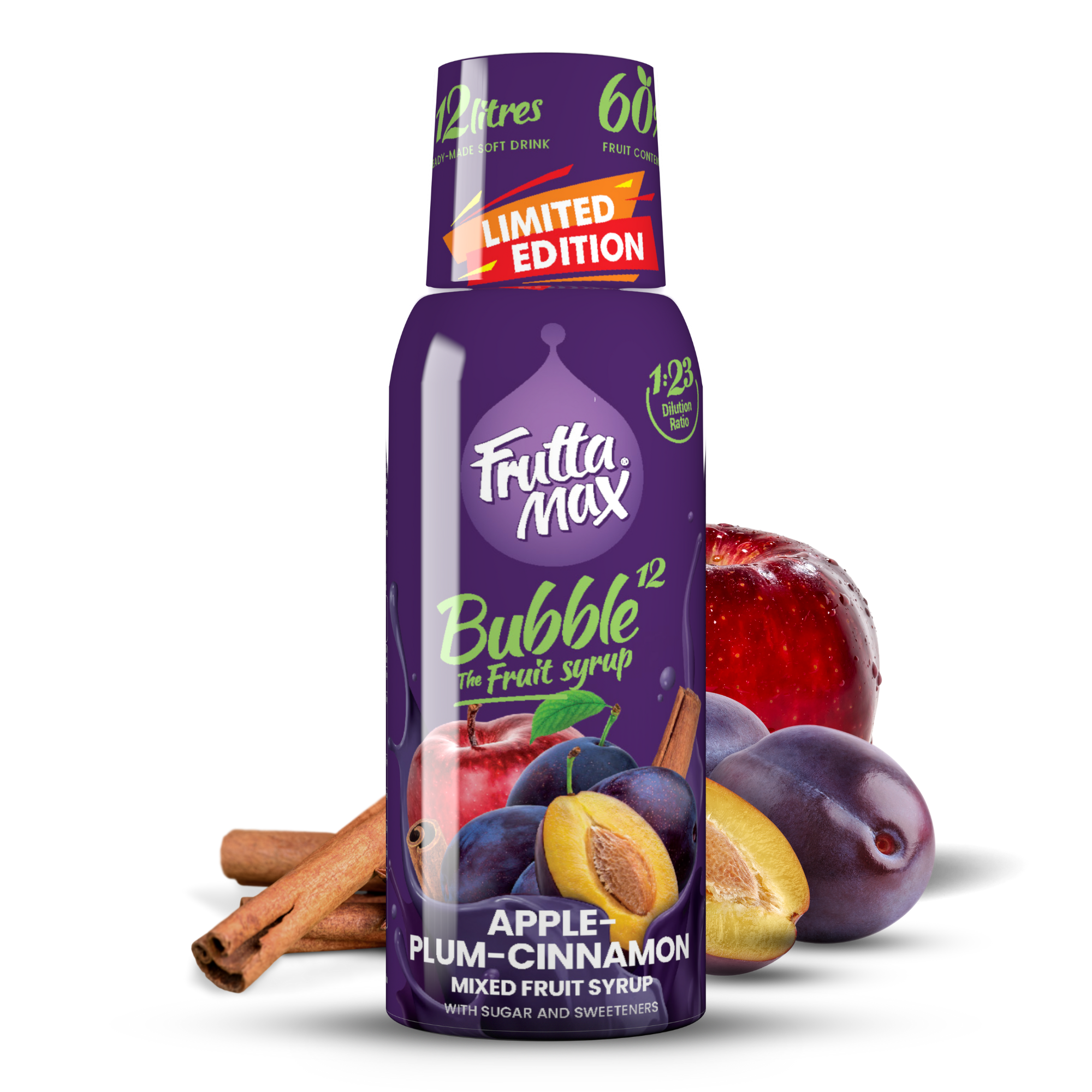 Alma-szilva-fahéj szirup – 500 ml