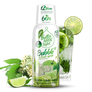 Sirop de soc, lime și mentă - Light - Fără zahăr adăugat - 500 ml