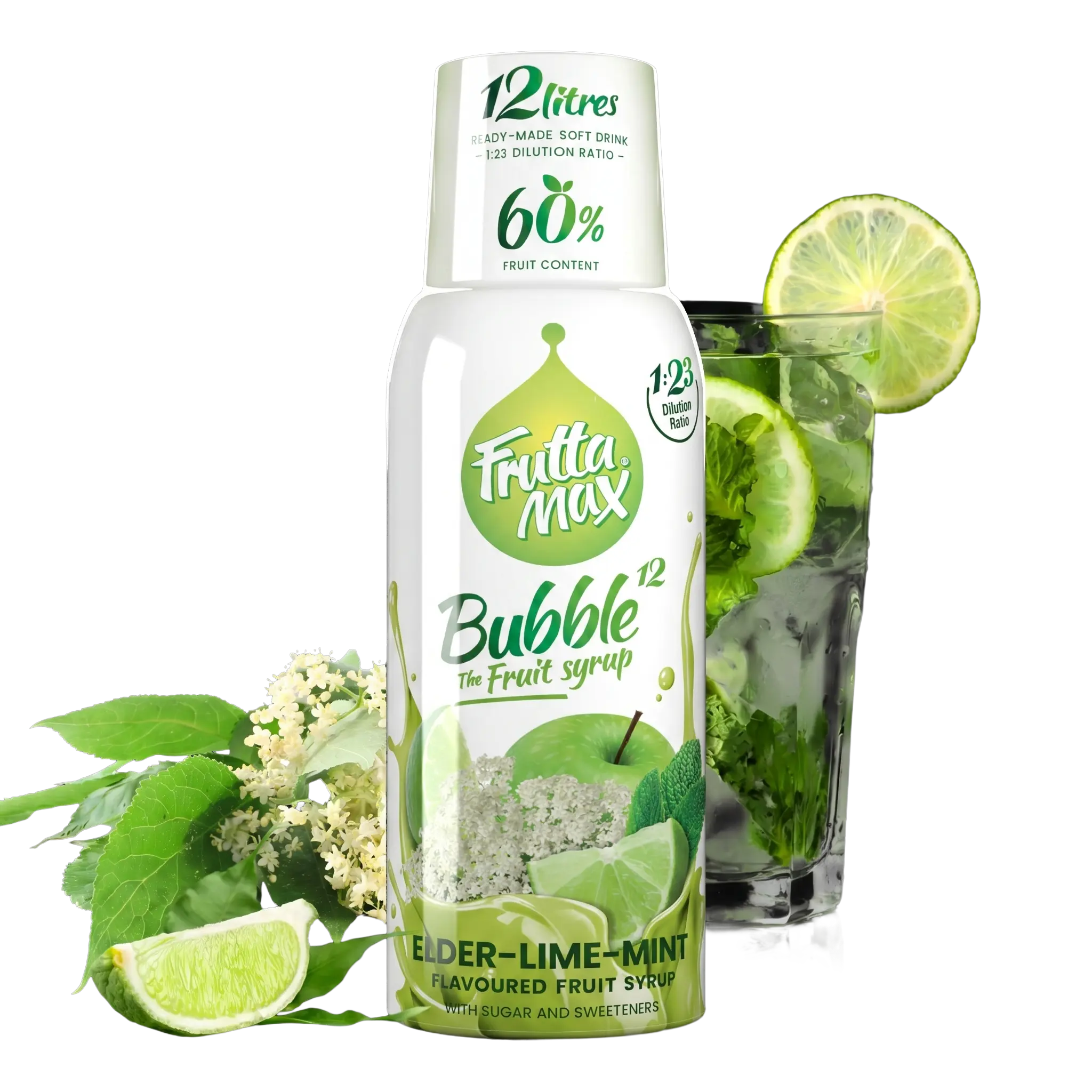 Sirop de soc, lime si mentă - 500 ml
