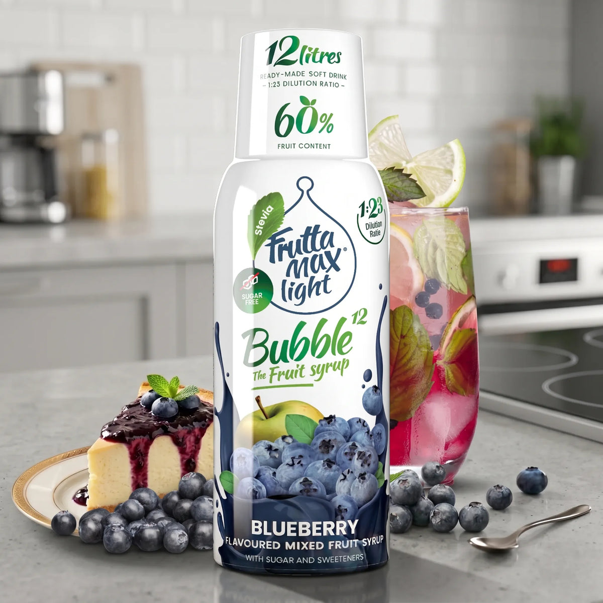 Sirop de afine Light Fără zahăr adăugat 500 ml Bucătărie 