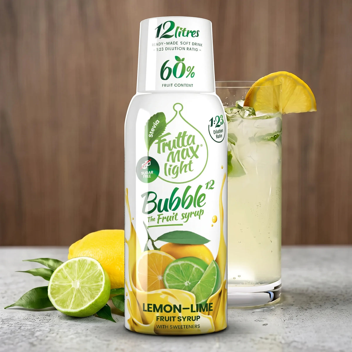 Sirop de lămâie și lime Light Fără zahăr adăugat 500 ml Blat de bucătărie 