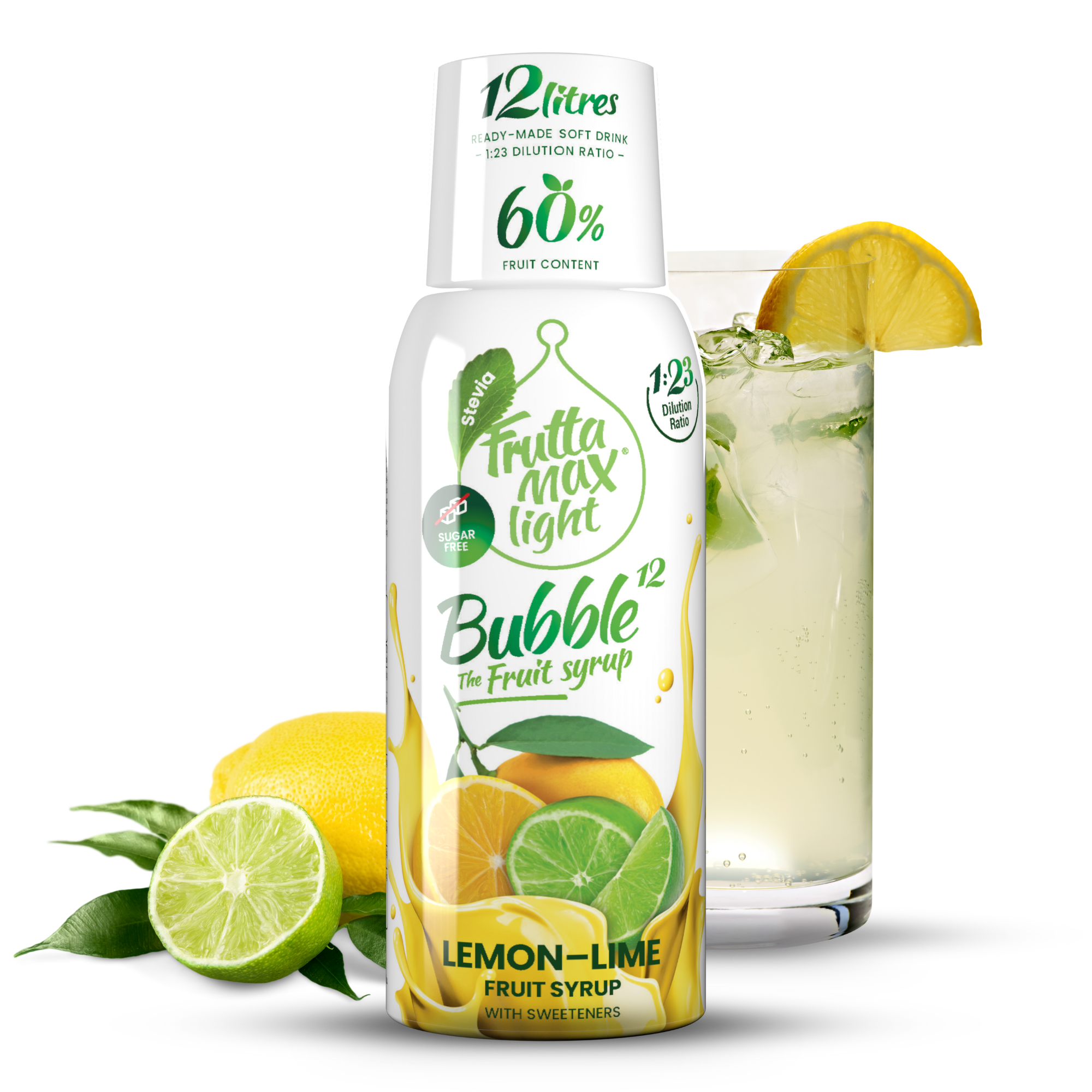 Sirop de lămâie și lime - Light - Fără zahăr adăugat  - 500 ml