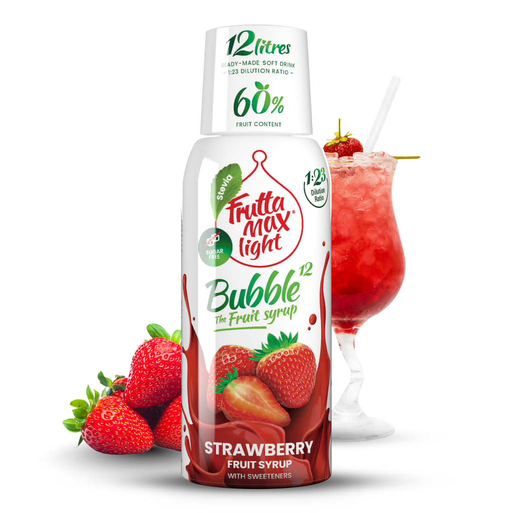 Sirop de căpșuni - Light - Fără zahăr adăugat - 500 ml